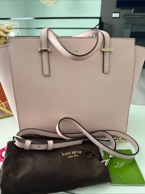 NWT Kate Spade pale pink Saffiano Leather Tote
